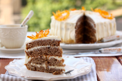 Chiffon cake al caffè con crema al burro