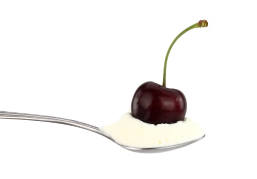 Gelatina yogurt ciliegie