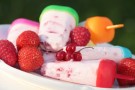 Ghiaccioli ai frutti rossi e panna Ghiaccioli ai frutti rossi e panna