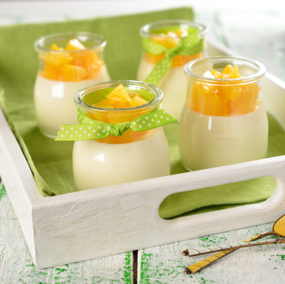 Panna cotta pesche moscato