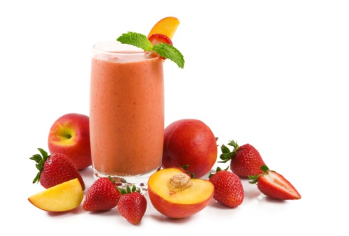 Smoothie pesca  yogurt fragola