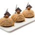 Mini cheese cake freddo al caffè con barretta di cioccolato