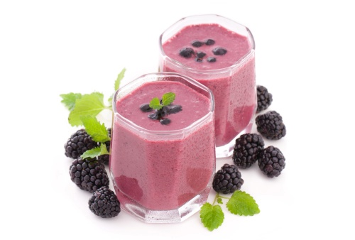 Smoothie more mirtilli yogurt bianco