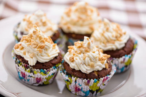 Cupcake con crema mascarpone nocciole