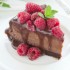 Cheesecake al cioccolato e lamponi