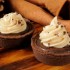 Crostatine al cacao con Nutella e crema alla vaniglia