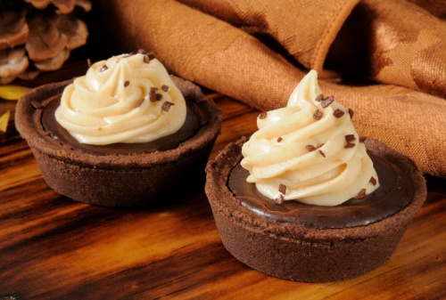 crostatine cacao Nutella crema vaniglia