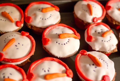 Cupcake Natale carote mandorle