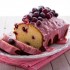 Plumcake ai mirtilli rossi con glassa