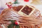 Crostata di Natale con ricotta e spaghetti di cioccolato