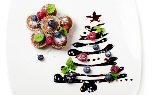 Mini muffin cioccolato Natale 
