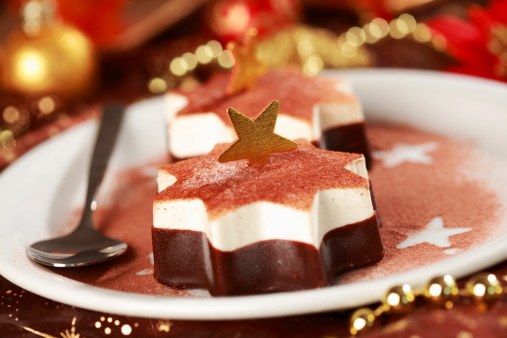 Panna cotta bicolore Natale 2013