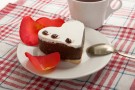 Mini cheesecake cioccolato e panna per San Valentino