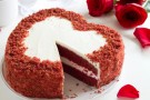 Red Velvet cake a forma di cuore per San Valentino