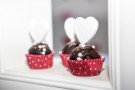 Cupcake al cioccolato con glassa alla nutella per San Valentino
