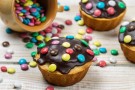 Muffin per Carnevale con smarties