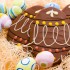 Biscotti decorati al cioccolato per Pasqua