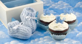 5 cupcake baby shower con foto