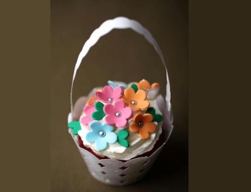 Cupcake fiori zucchero Pasqua