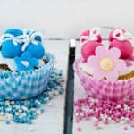 5 cupcake baby shower con foto