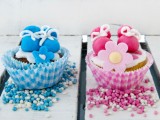 5 cupcake baby shower con foto