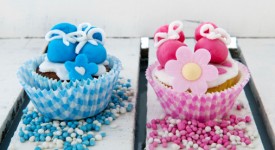 5 cupcake baby shower con foto
