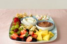 Frutta e crema pasticcera e al cioccolato Frutta e crema pasticcera e al cioccolato