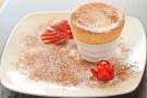 Soufflè al cioccolato bianco e cacao