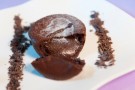 Soufflè al cioccolato fondente e patate