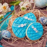 4 biscotti uovo di Pasqua decorati FOTO