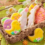 4 biscotti uovo di Pasqua decorati FOTO