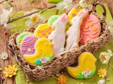 4 biscotti con decorazioni pasquali FOTO