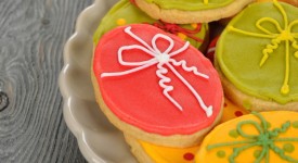 4 biscotti uovo di Pasqua decorati FOTO