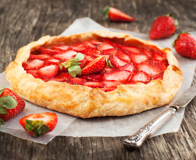 Crostata di ricotta e fragole