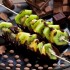Kiwi ed ananas ricoperti di cioccolato