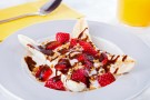 Banana split con yogurt e fragole Banana split con yogurt e fragole