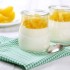Coppa con yogurt gelato al mango