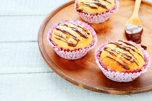 Muffin limone marmellata ciliegie