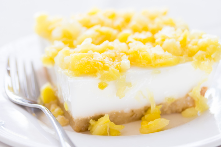 cheesecake all'ananas senza cottura 