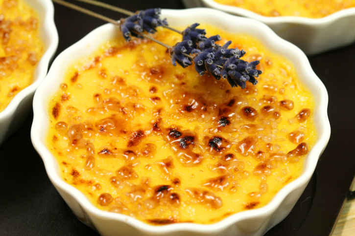 Crème brulée alla lavanda