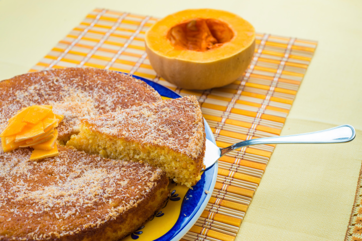 Torta alla zucca e cocco