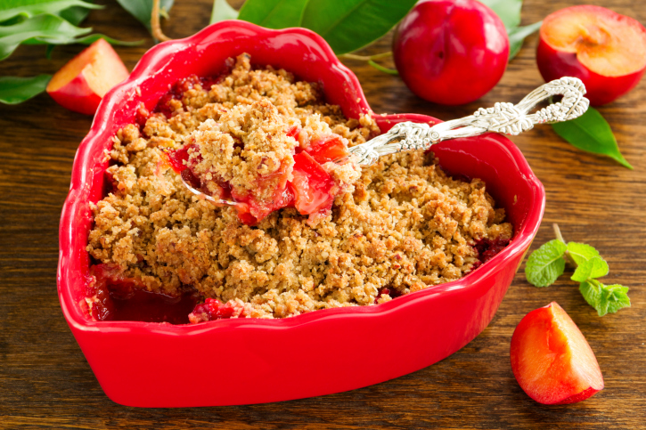 Crumble di prugne da Molto Bene