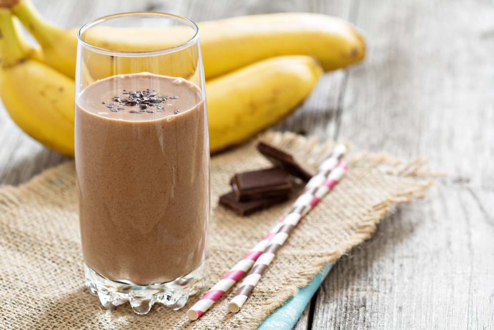 Frullato alla banana e cioccolato con il Bimby 