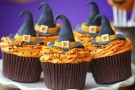 Cupcakes di Halloween con zucca e cioccolato