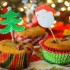 Muffin natalizi con mirtilli rossi secchi