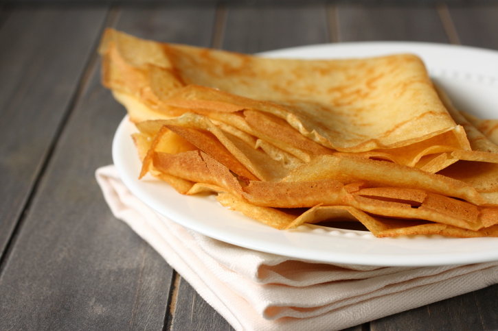 Crepes dolci formaggio e miele