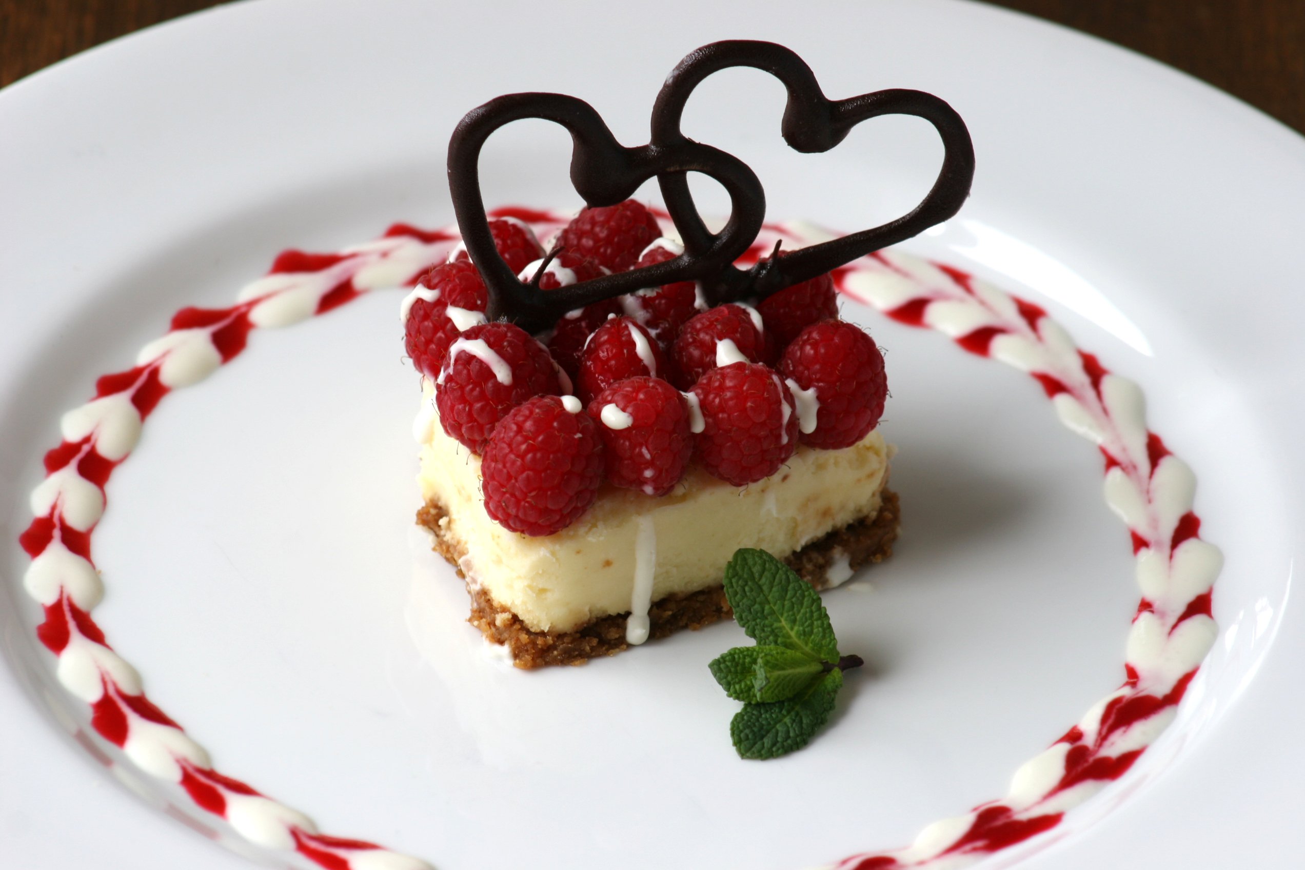 Cheesecake a forma di cuore