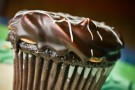 Cupcake cioccolato e glassa alla vaniglia