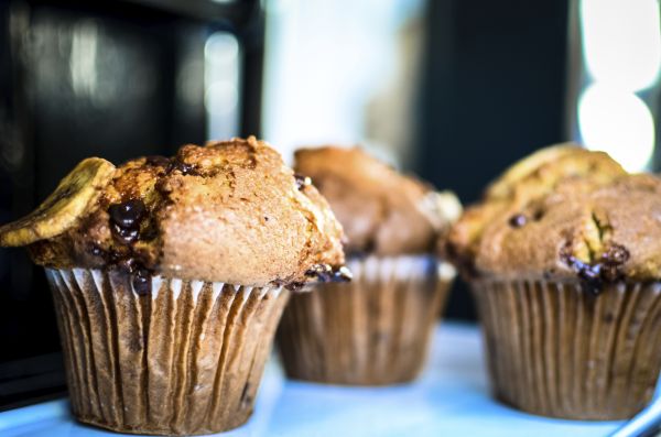 Muffin di banane e nutella