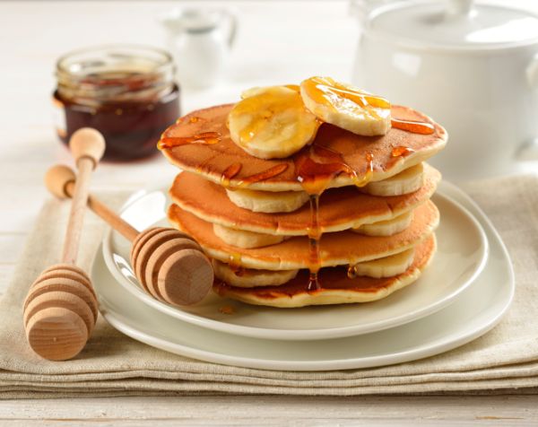 Pancake al cocco e banane